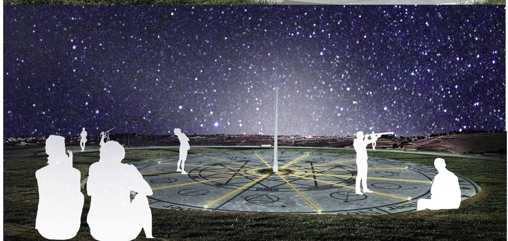 Visualiation of the Astropark in Kato Arodes, 2nd Prize