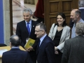 Guests arriving at the USAMV Bucharest Auditorium Hall